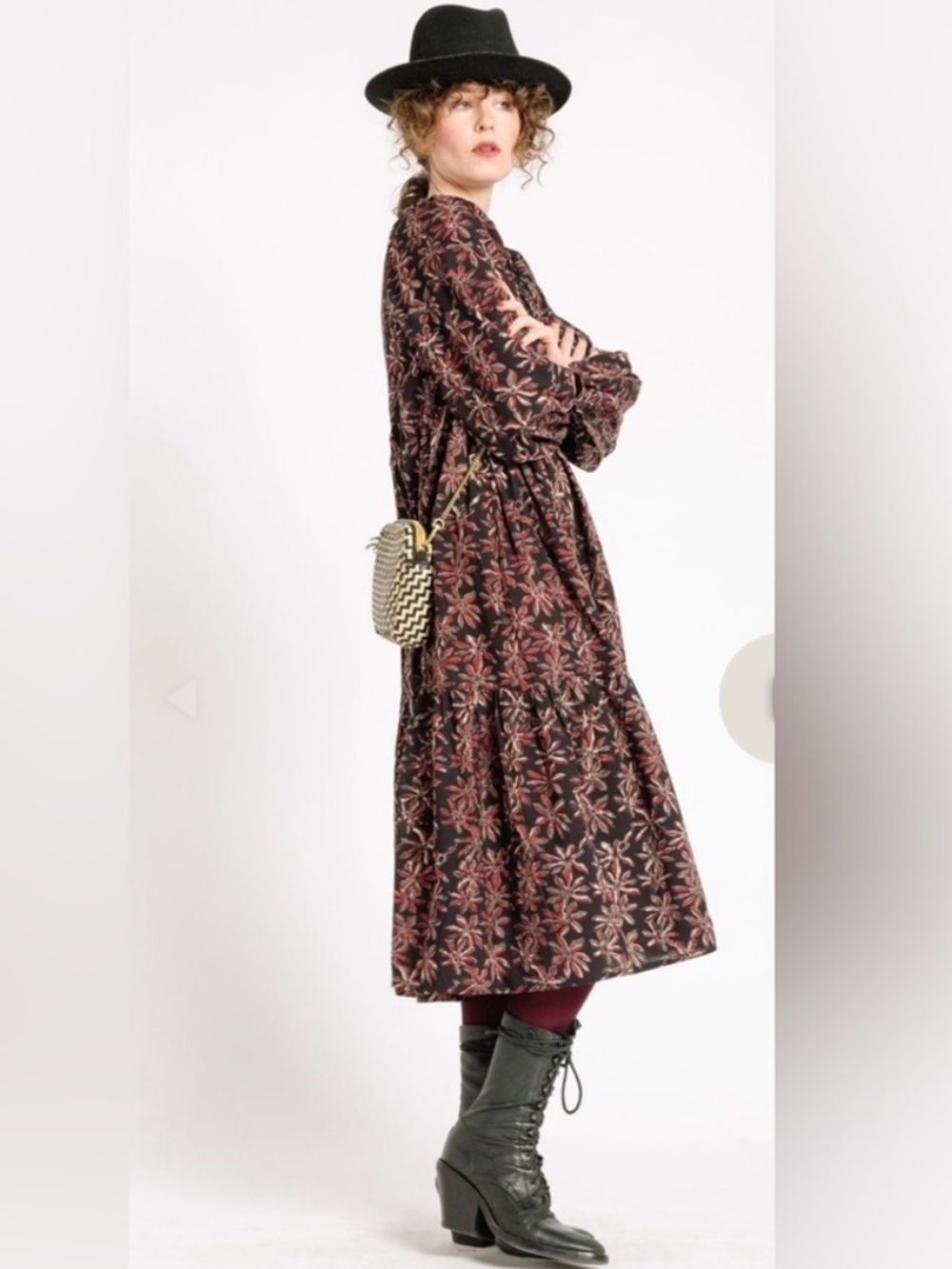 Matta Dress Jaya Midi Cotton in Margherita